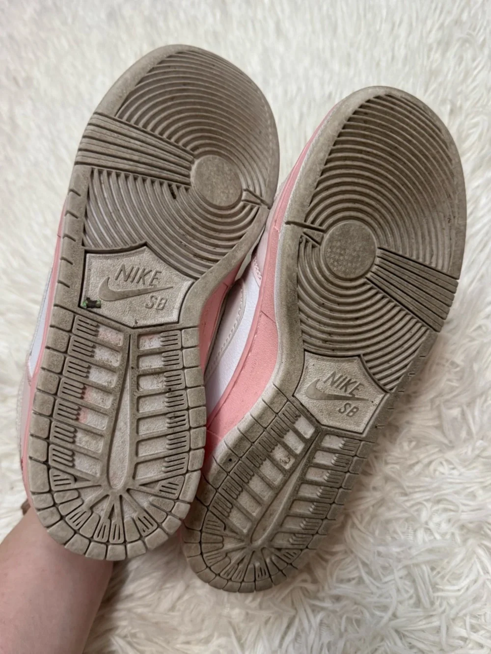 Nike Dunk Low Pink and White Women's Sneakers
